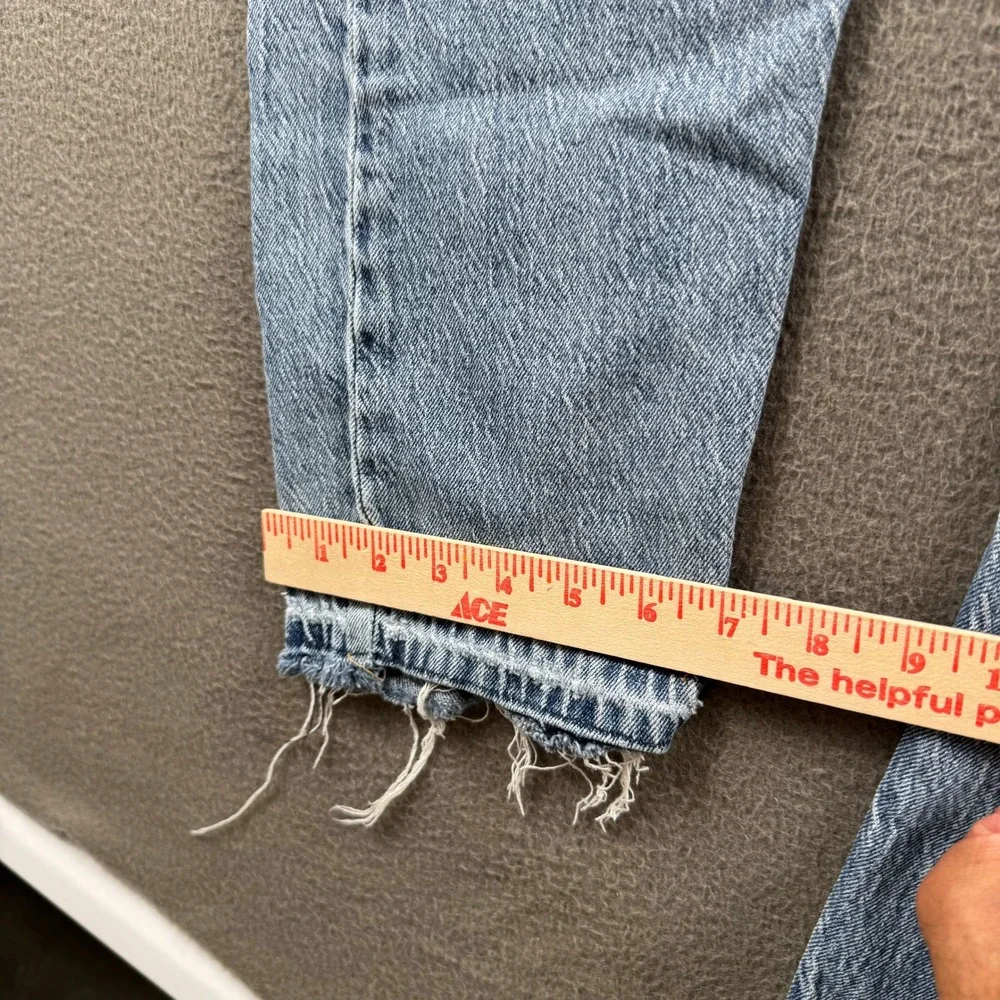 Levi's Jeans Men 38 Light Wash Hi-Ball Taper Frayed Distressed Casual Denim